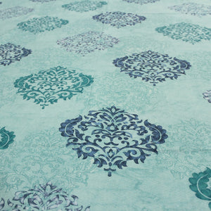 Close Up Printed Damask Cotton 250 TC Fitted Bedsheet Design 