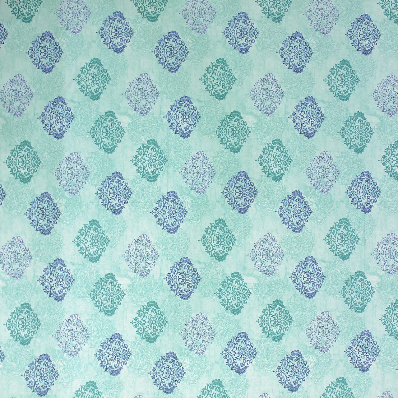 Close Up Printed Damask Cotton 250 TC Fitted Bedsheet Design 