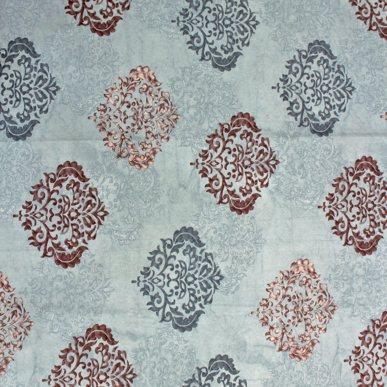 Printed Damask Cotton 250 TC Bedsheet Design 