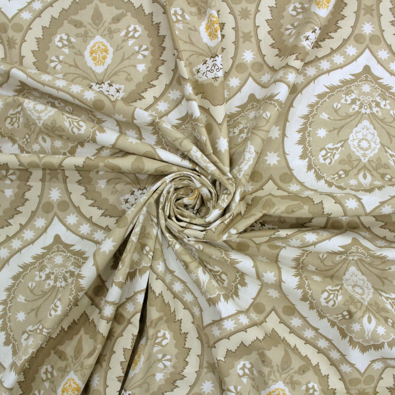 Printed Damask Cotton 250 TC Bedsheet