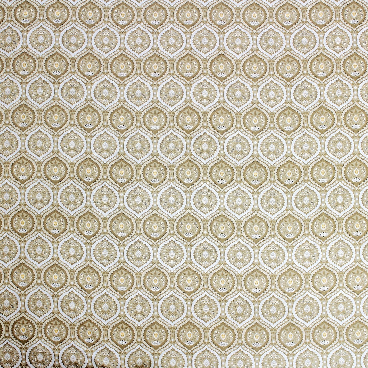 Printed Damask Cotton 250 TC Fitted Bedsheet Design 