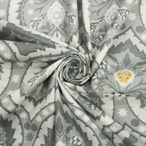 Printed Damask Cotton 250 TC Fitted Bedsheet 