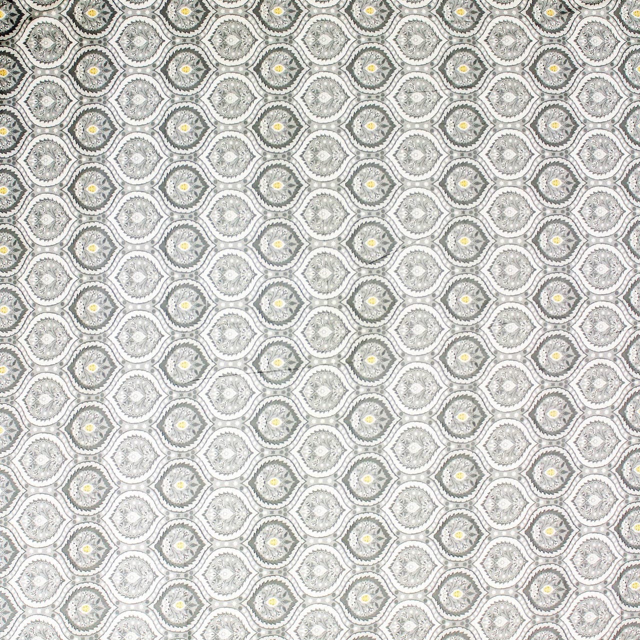 Full View Printed Damask Cotton 250 TC Bedsheet Design 