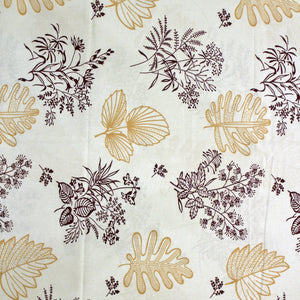 Full view Printed Floral Cotton 250 TC Bedsheet Design 