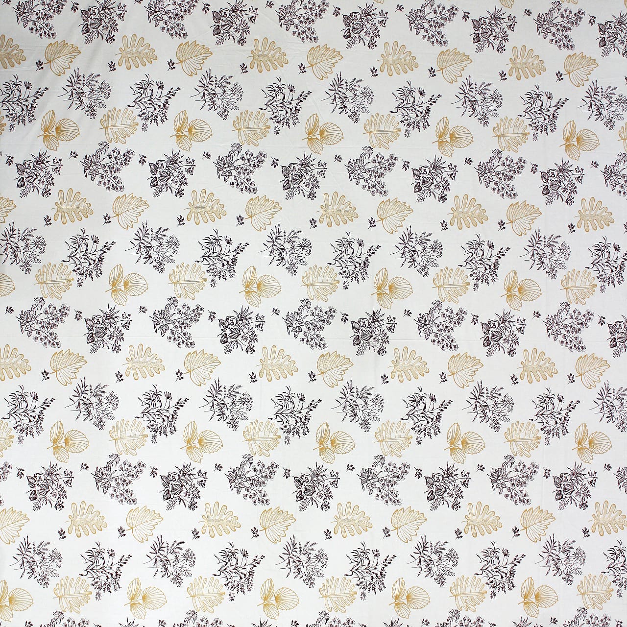 Full view Printed Floral Cotton 250 TC Bedsheet Design 