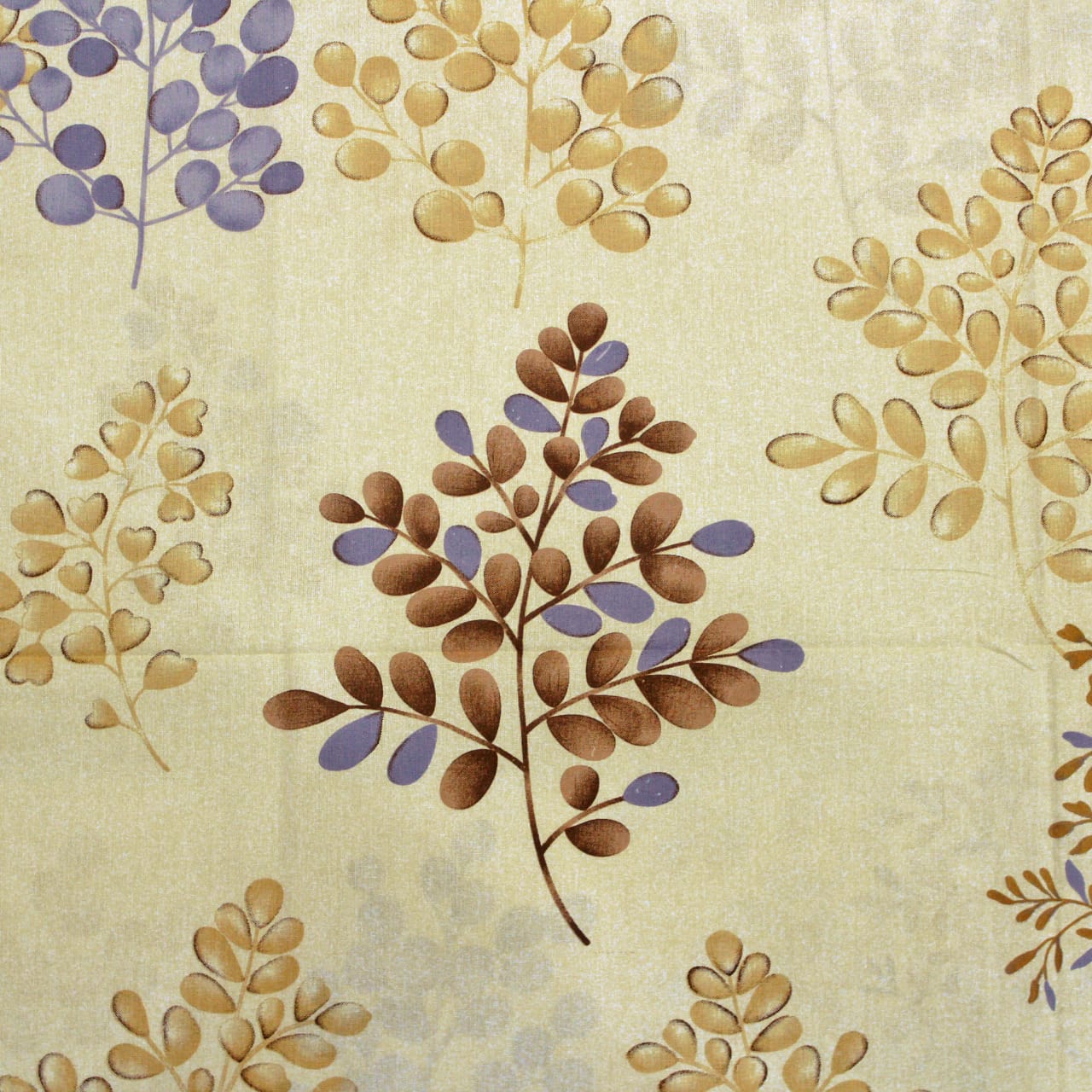 Full View Printed Floral Cotton 250 TC Fitted Bedsheet Design 