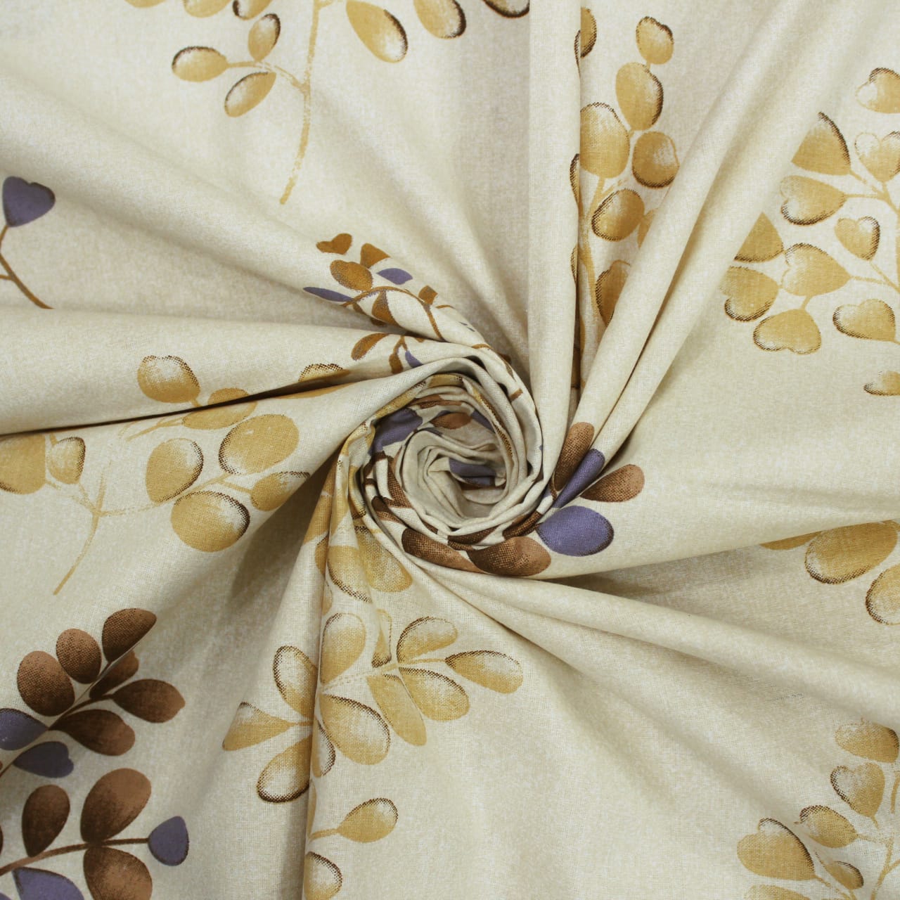 Printed Floral Cotton 250 TC Fitted Bedsheet 