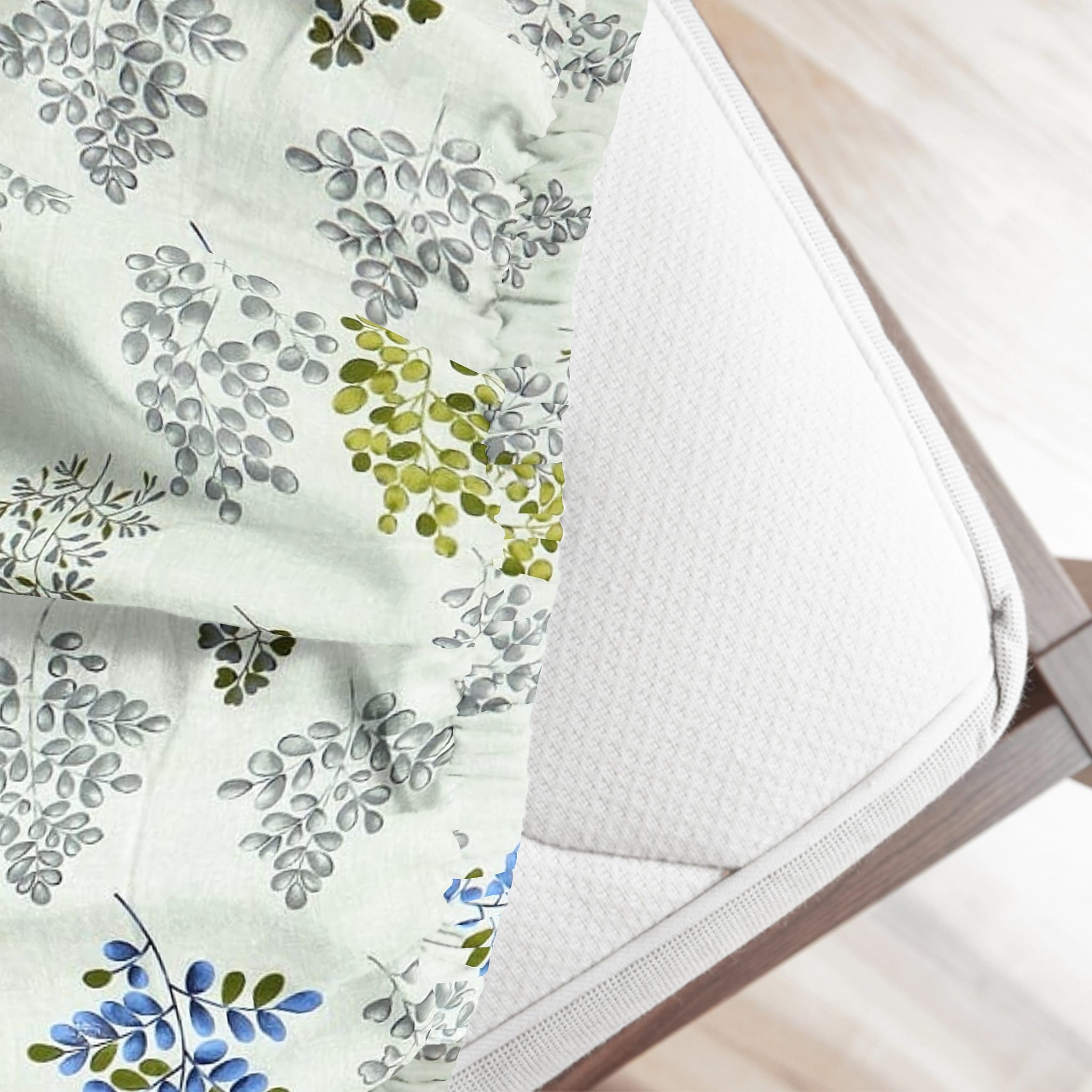 Printed Floral Cotton 250 TC Fitted Bedsheet 