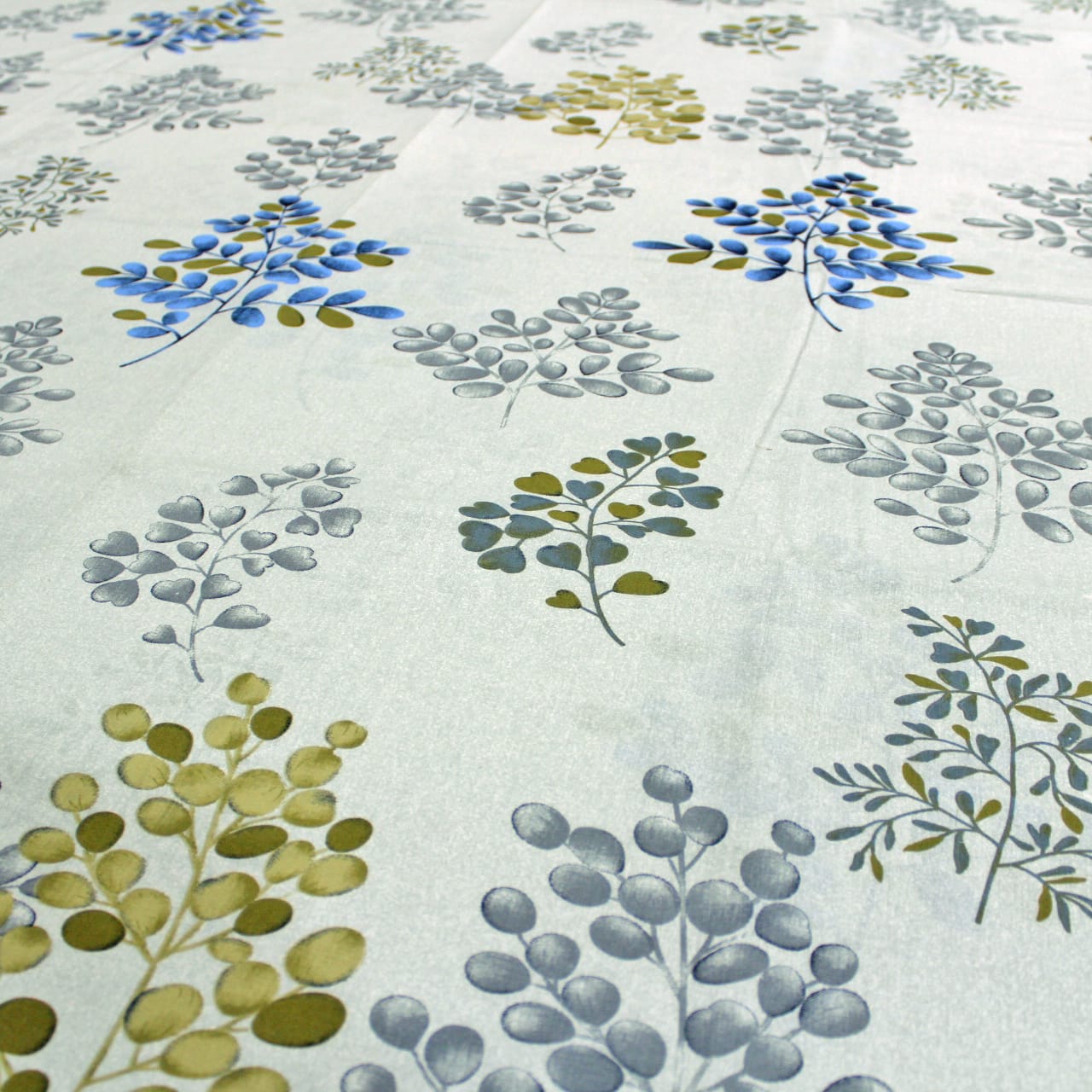 Printed Floral Cotton 250 TC Fitted Bedsheet Design 