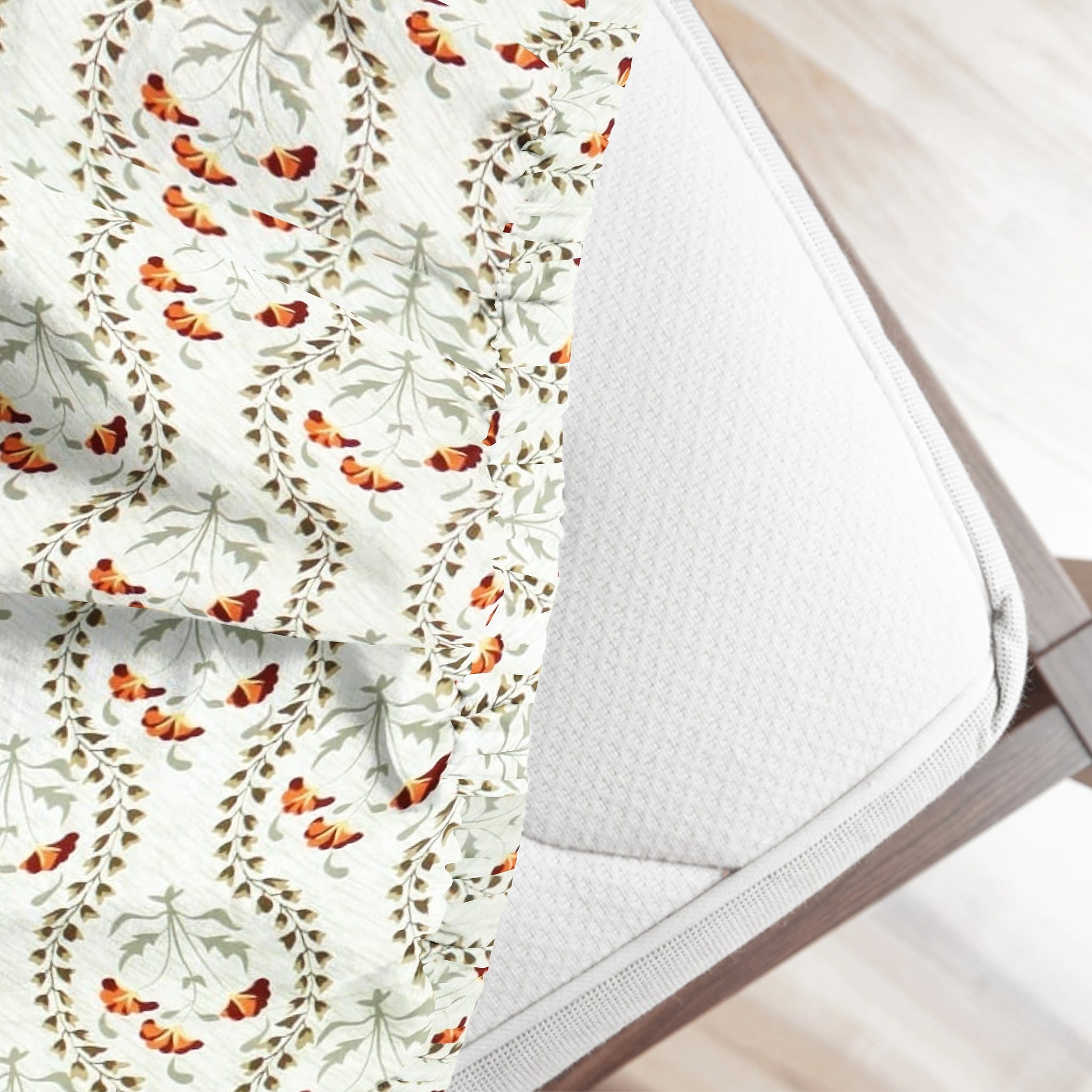 Printed Floral Cotton 250 TC Bedsheet 