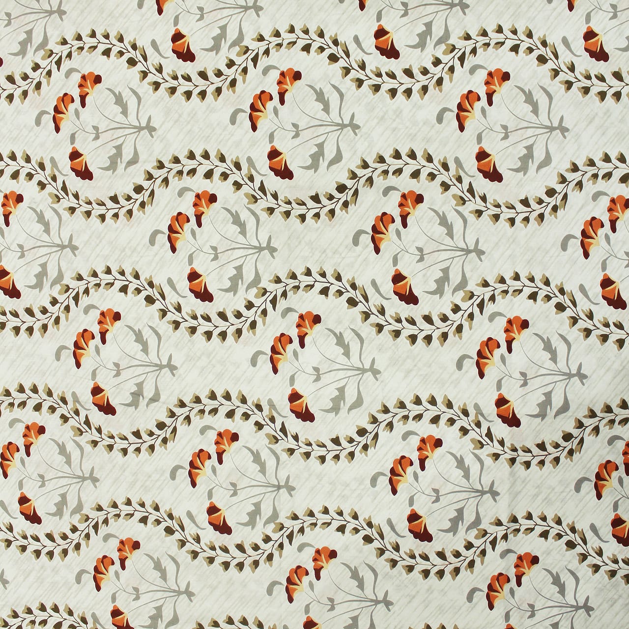 Printed Floral Cotton 250 TC Fitted Bedsheet Desgn 