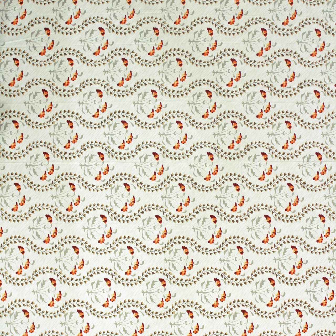 Printed Floral Cotton 250 TC Fitted Bedsheet Design 