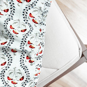 Printed Floral Cotton 250 TC Bedsheet 