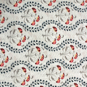 Full View Printed Floral Cotton 250 TC Fitted Bedsheet Design