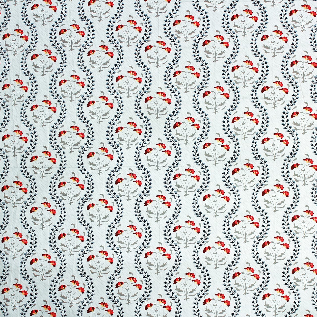 Full View Printed Floral Cotton 250 TC Bedsheet Design 