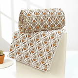 IRIS Designer Border Cotton Reversible Dohar, Mustard
