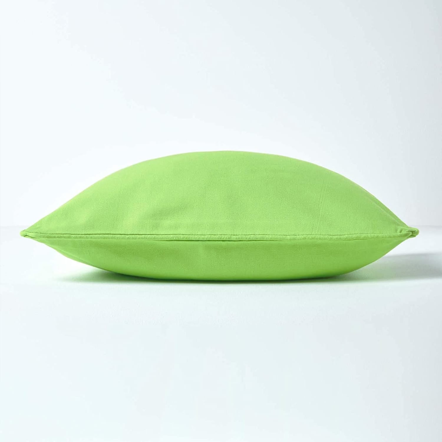 Plain Cotton Decorative Cushion Cover 1 Pc in Flourescent Green online at best prices