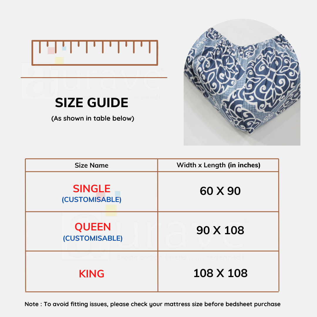 Soft Traditional Floral 300 TC Cotton Satin Bedsheet online in India