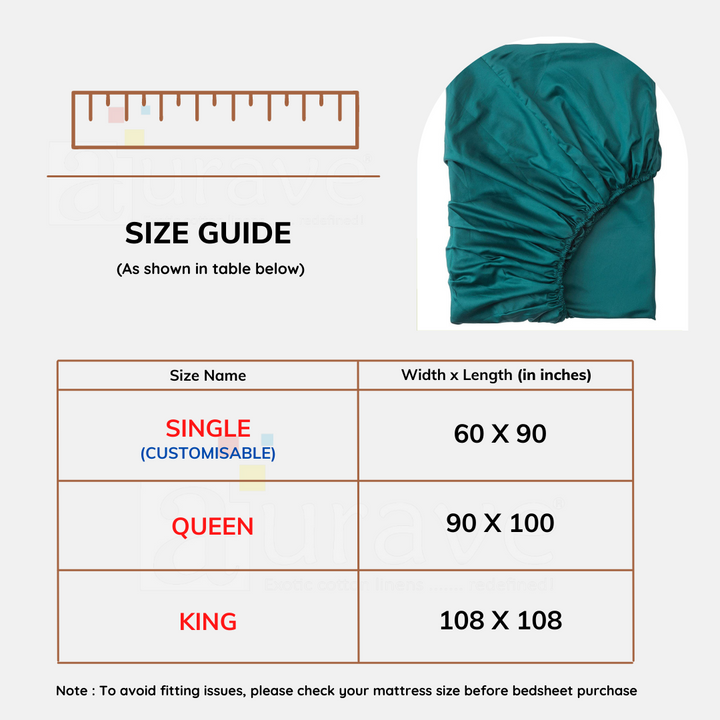 Soft Plain 210 TC Cotton Designer Bedsheet In Green At Best Prices
