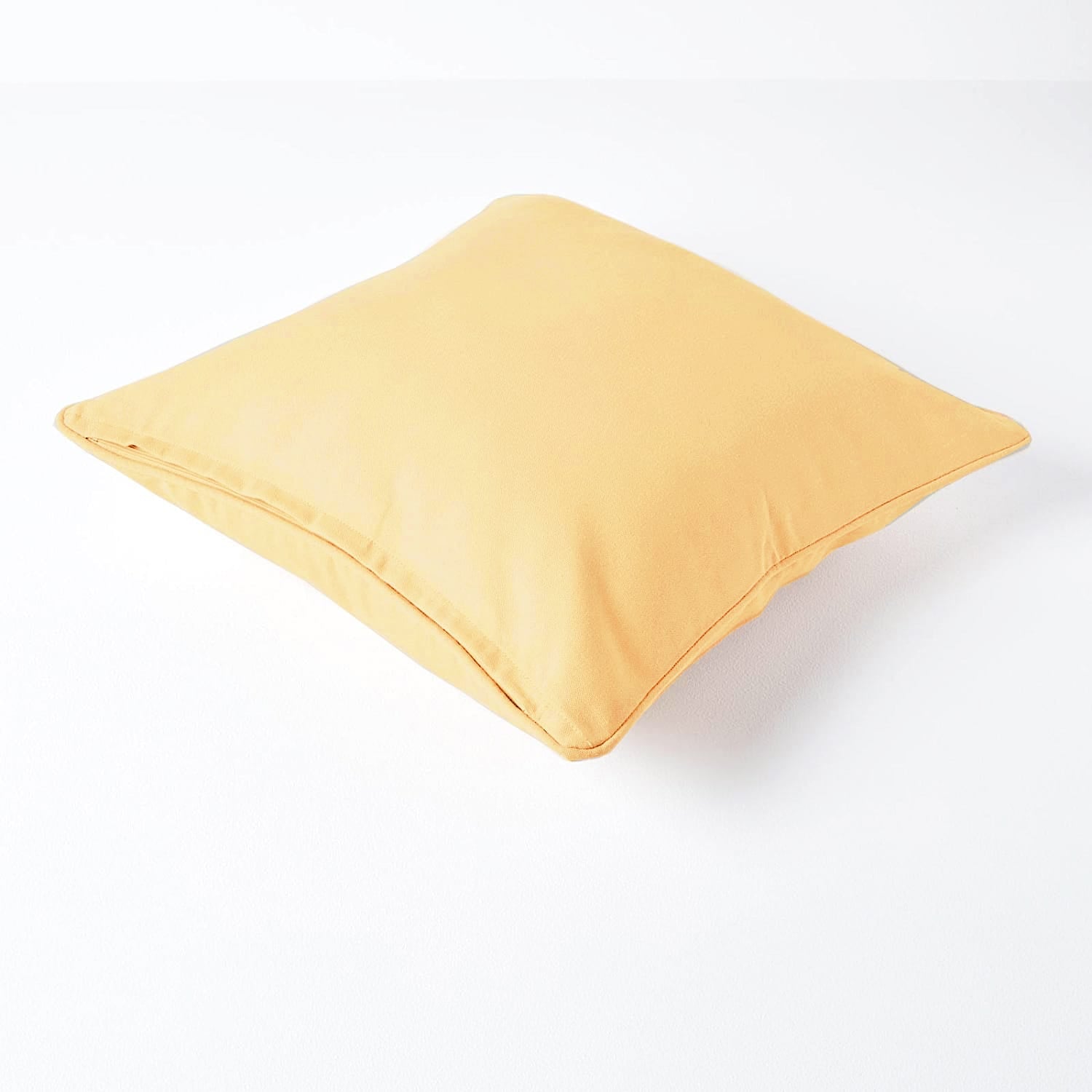 Plain Cotton 1 Pc Decorative Cushion Cover - Gold