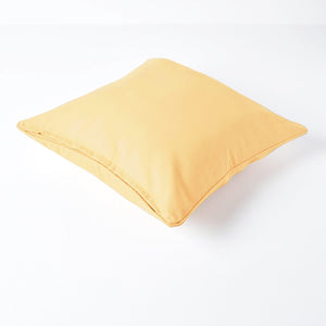 Plain Cotton Decorative Cushion Cover 1 Pc in Gold online at best prices