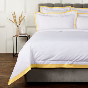 DIVINE 210 TC Cotton Dohar - White/Gold