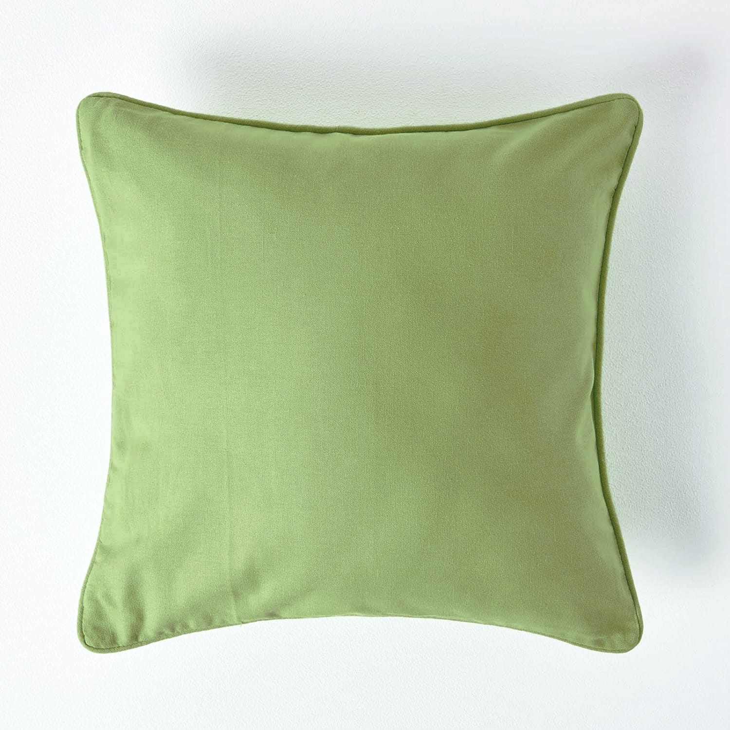 Plain Cotton Decorative Cushion Cover 1 Pc in Green online at best prices