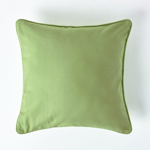 Plain Cotton Decorative Cushion Cover 1 Pc in Green online at best prices