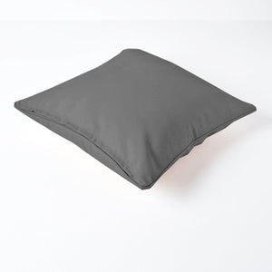 Plain Cotton Decorative Cushion Cover 1 Pc in Grey online at best prices