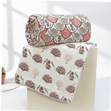 IRIS Designer Border Cotton Reversible Dohar, Magenat