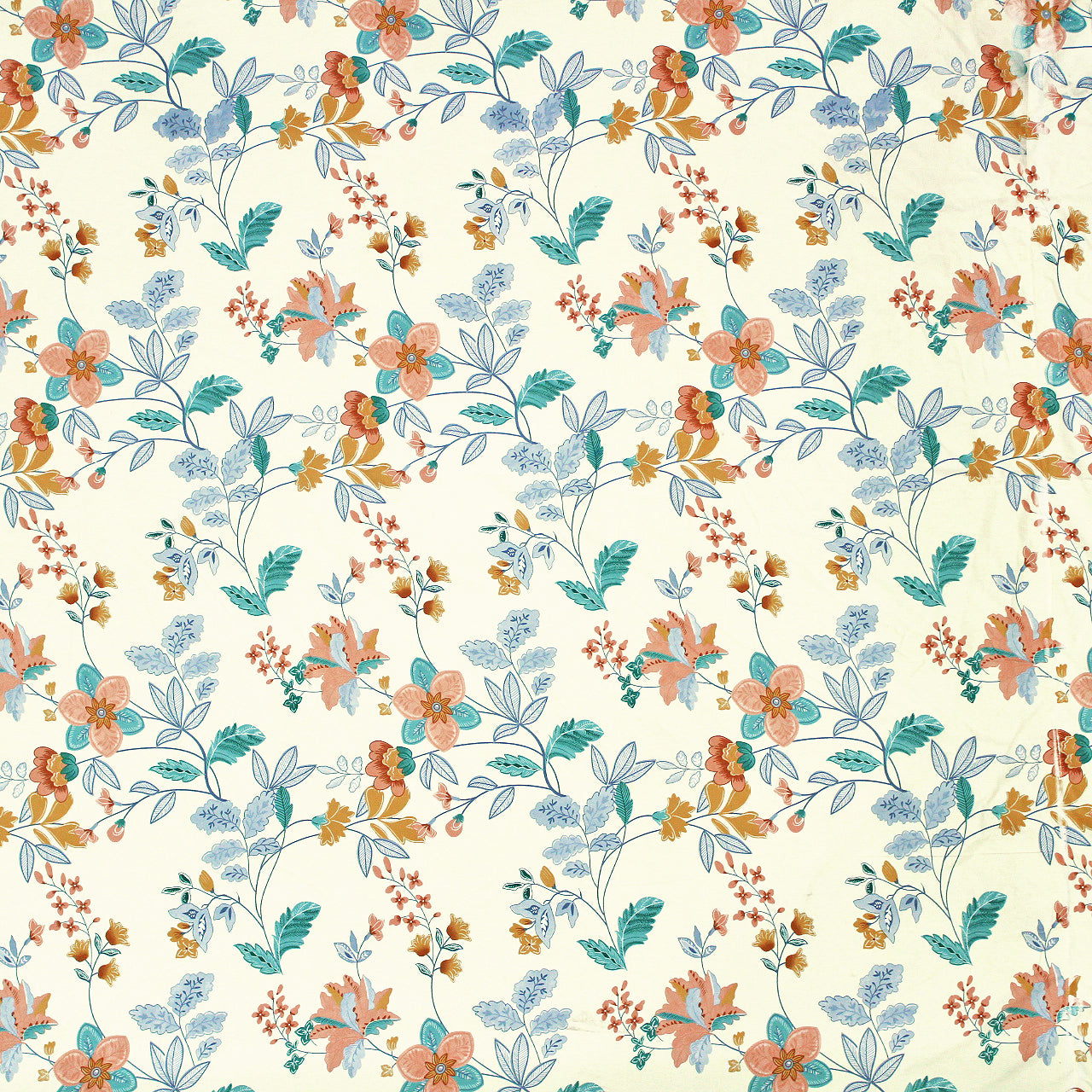 Floral Fitted bedsheet design 