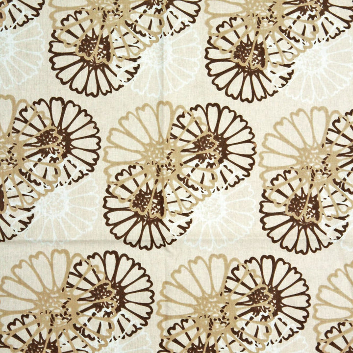 Full View Printed Floral Cotton 144 TC Fitted Bedsheet Design 