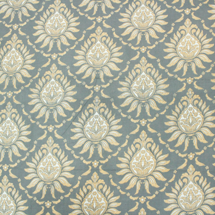 Close up Printed Floral Cotton 144 TC Fitted Bedsheet Design 