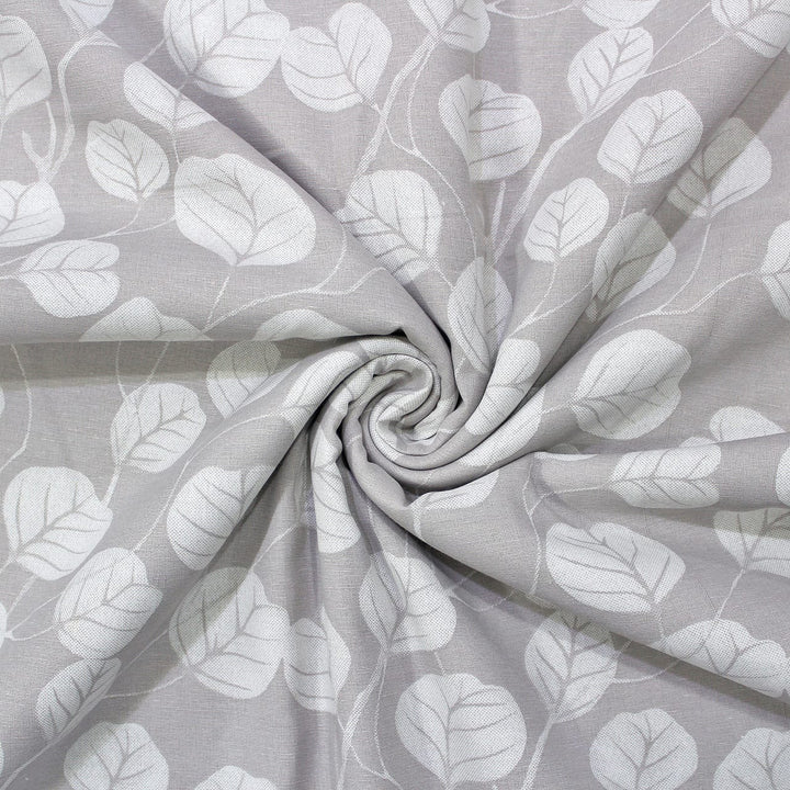 Soft Grey Cotton Reversible Dohar with Iris Designer Border At Best Prices