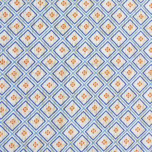 Blue Cotton Reversible Single Dohar With Iris Designer Border At Best Prices