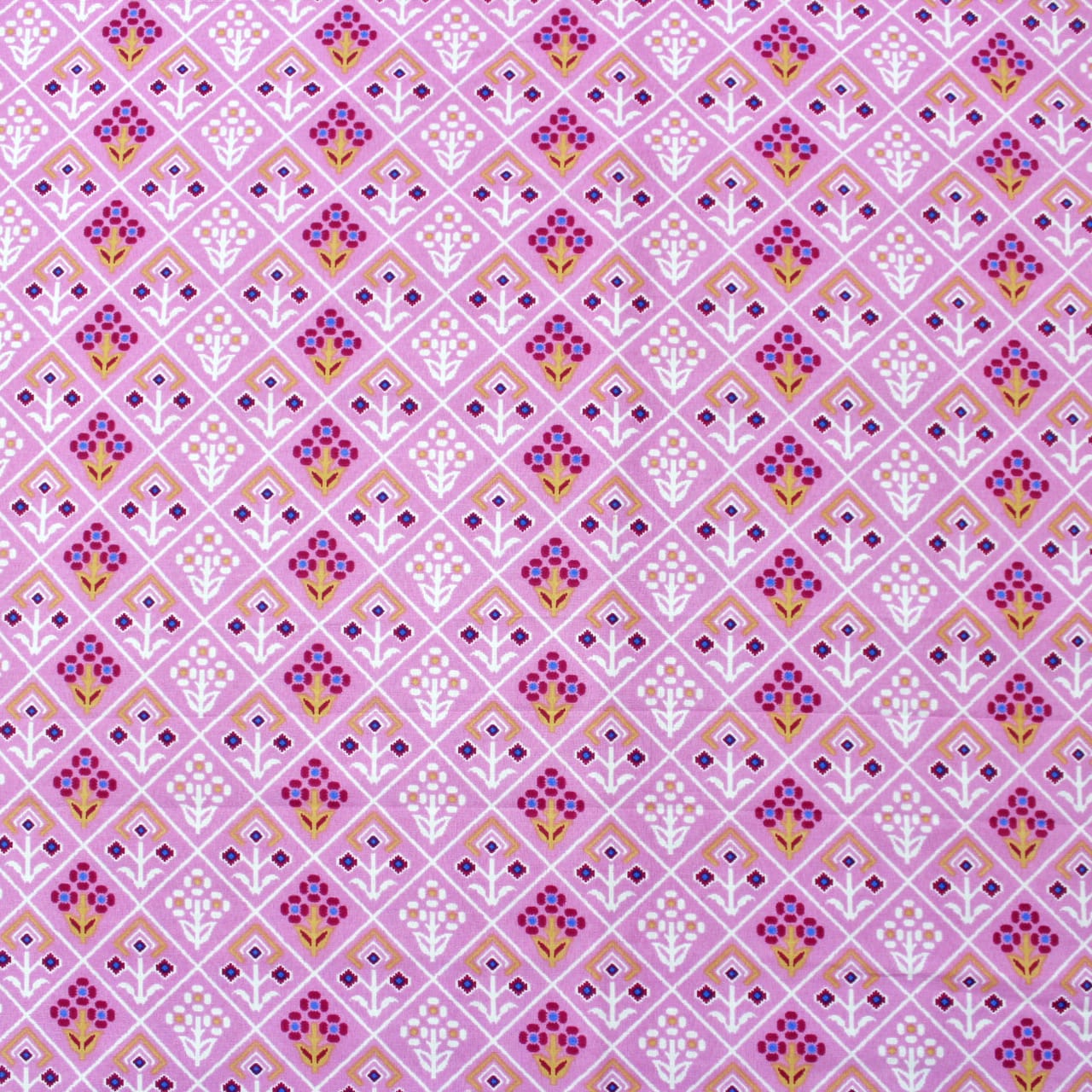 Soft Pink Cotton Reversible Dohar with Iris Designer Border At Best Prices