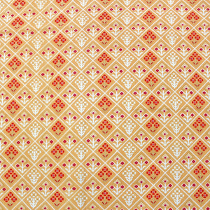 Soft Orange Cotton Reversible Dohar with Iris Designer Border At Best Prices