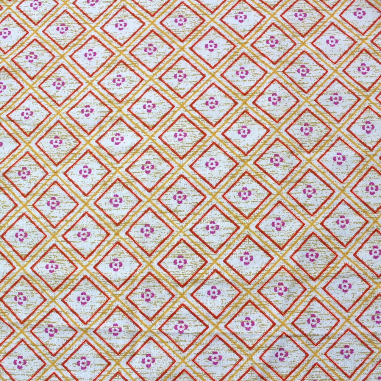 Soft Orange Cotton Reversible Dohar with Iris Designer Border At Best Prices