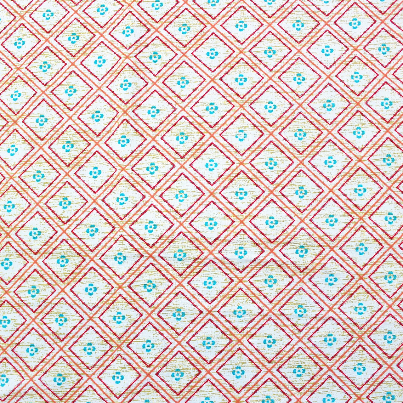 Soft Peach Cotton Reversible Dohar with Iris Designer Border At Best Prices
