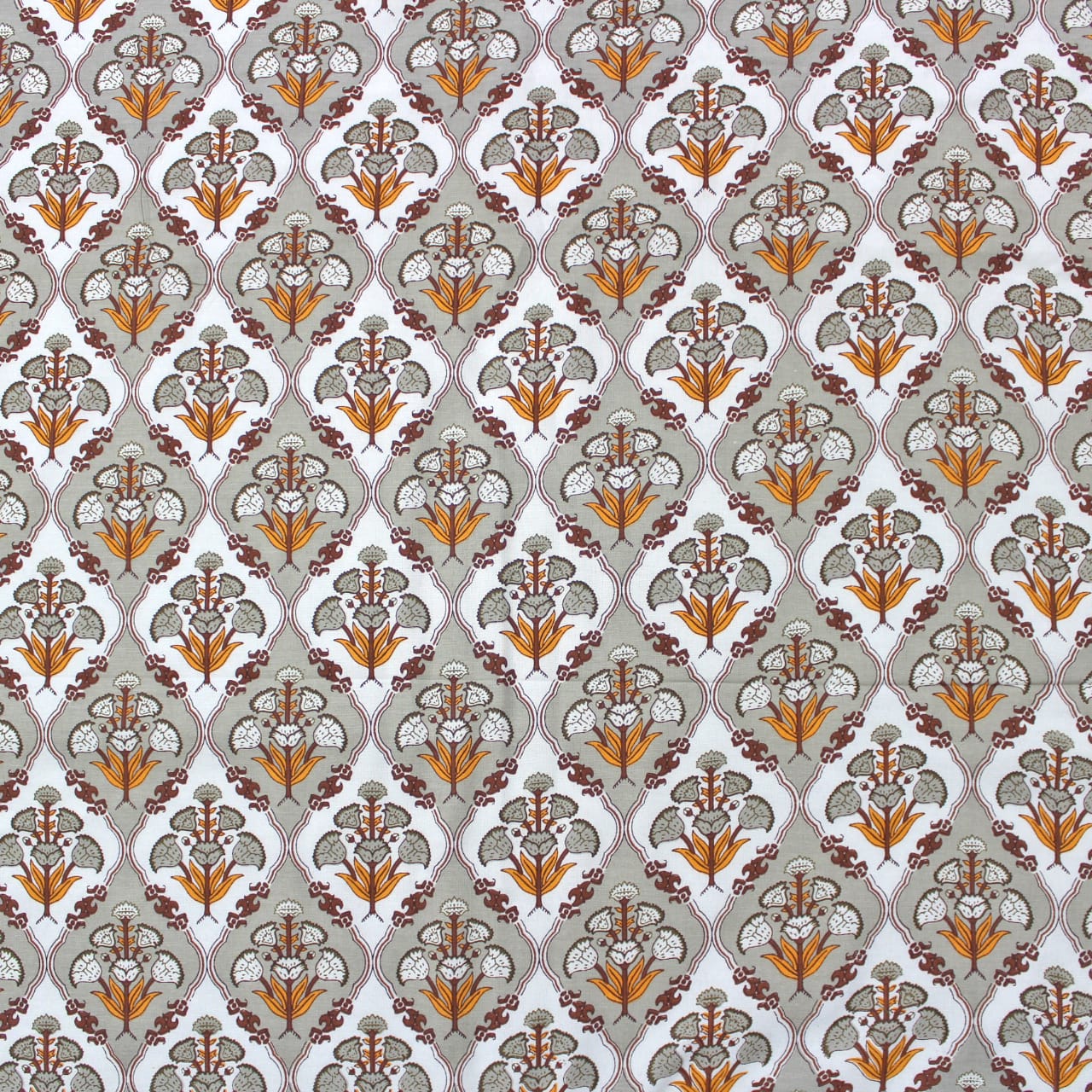 Soft Grey Cotton Reversible Dohar with Iris Designer Border At Best Prices