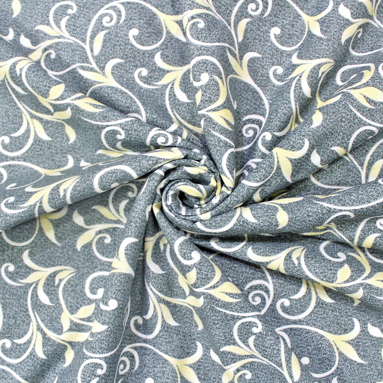 Grey Cotton Reversible Single Dohar With Iris Designer Border At Best Prices