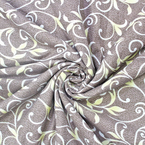 Soft Brown Cotton Reversible Dohar with Iris Designer Border At Best Prices