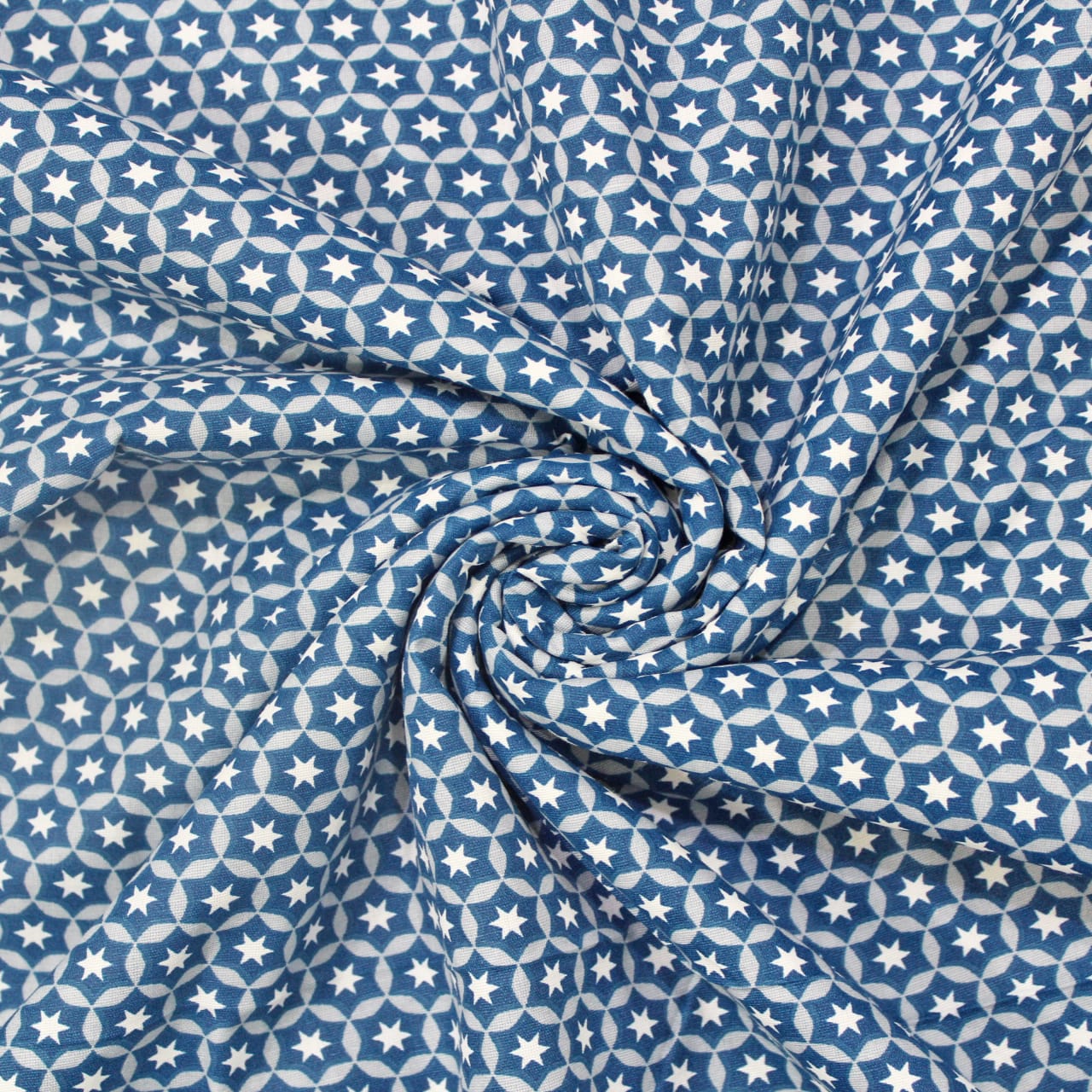 IRIS Designer Border Cotton Reversible Dohar, Blue