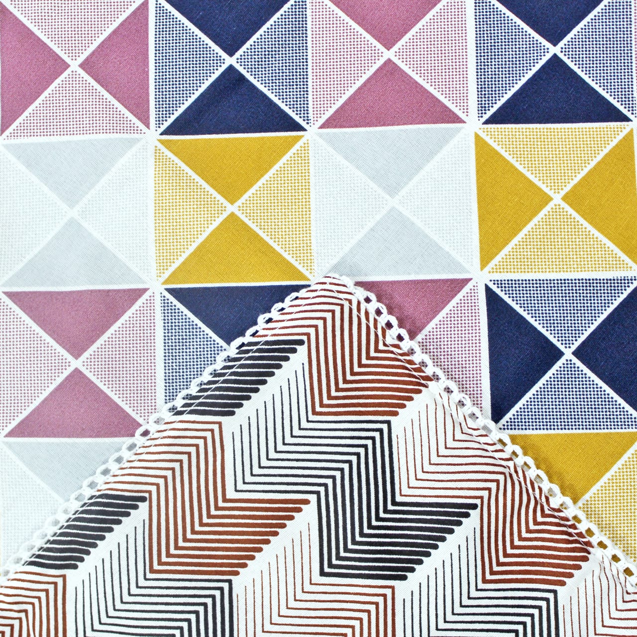 Soft Multicolor Cotton Reversible Dohar with Iris Designer Border At Best Prices