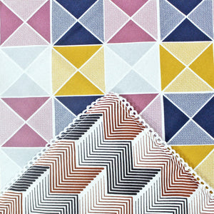 Soft Multicolor Cotton Reversible Dohar with Iris Designer Border At Best Prices