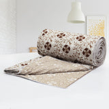 IRIS Designer Border Cotton Reversible Dohar, Brown