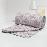 IRIS Designer Border Cotton Reversible Dohar, Magenta
