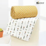 IRIS Designer Border Cotton Reversible Dohar, Mustard