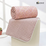 IRIS Designer Border Cotton Reversible Dohar, Magenta