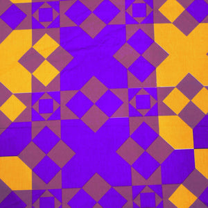 Printed Geometrical Cotton 250 TC Fitted Bedsheet Design 
